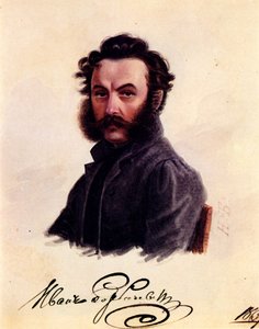 Retrato del decembrista Ivan Horbachevsky 1800-1869, 1837 de Nikolai Alexandrovich Bestuzhev