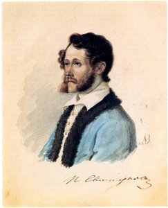 Retrato del Decembrista Pyotr Svistunov 1803-1889, 1836