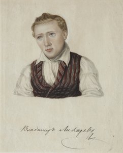 Retrato del Decembrista Vladimir Nikolayevich Likharev 1803-1840, 1828 de Nikolai Alexandrovich Bestuzhev
