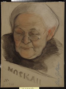Retrato de Clara Zetkin (nee Eisneer) de Nikolai Andreevich Andreev