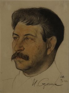 Retrato de Joseph Stalin 1879-1953, 1922 de Nikolai Andreevich Andreev