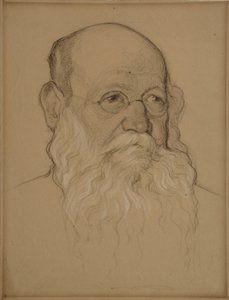 Retrato del revolucionario Conde Pyotr A. Kropotkin 1842-1921, 1920-1921