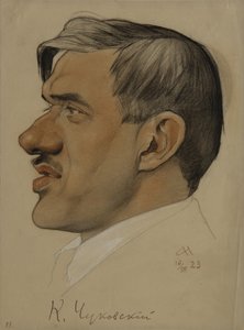 Retrato del autor Korney I. Chukovsky 1882-1969, 1923