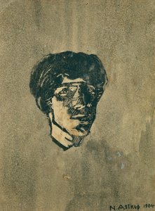 pequeño autorretrato de Nikolai Astrup