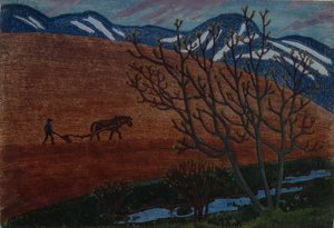 El labrador (óleo sobre lienzo) de Nikolai Astrup