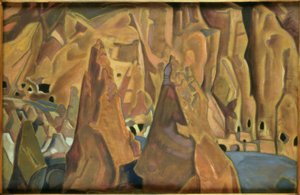 Carlsbad Caverns / Pintura de N.K.Roerich