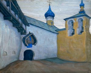 Petschory, Monasterio / Gouache de N. K. Roerich de Nikolai Konstantinowitsch Roerich