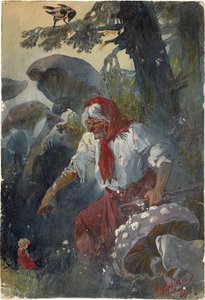 Baba Yaga, 1889 de Nikolai Nikolayevich Karasin