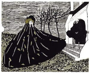 Ilustración de otoño para la revista Mir Iskusstva, 1902