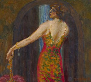 Retrato de Evfimia Nosova, de soltera Ryabushinskaya 1881-1960 de Nikolai Petrovich Feofilaktov