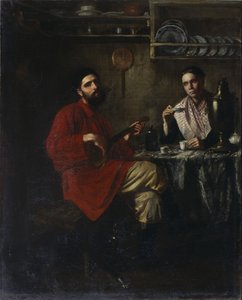 Escena hogareña de la vida campesina, 1855