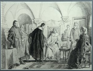 Maria Ivanovna Khlopova, la novia del zar Mijaíl Fyodorovich, 1884 de Nikolai Vasilyevich Nevrev