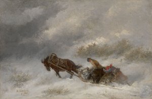 Cazadores de osos en la ventisca