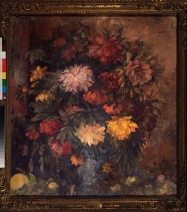 Peonías - Peonías - Obra de Nikolai Nikolayevich Sapunov (Sapunov) (1880-1912), témpera sobre lienzo de Nikolaj Nikolaevic Sapunov