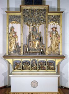 Grupo de esculturas de madera, del Retablo de Isenheim, c.1490