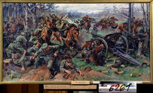 La cavalerie russe chargeant l
