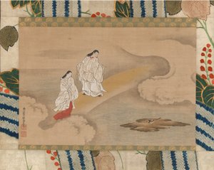 El Dios Izanagi y la Diosa Izanami de Nishikawa Sukenobu