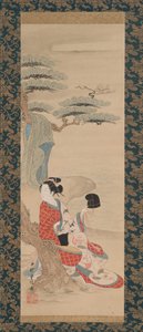 La doncella de la salmuera Matsukaze de Nishimura Shigenobu