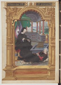 Luisa de Saboya sostiene un timón, símbolo de la regencia. Frontispicio de Gestes de Blanche de Castille, de Etienne Leblanc.