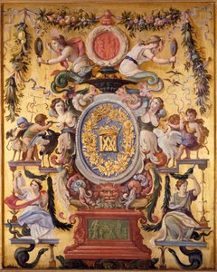 Panel decorativo del gabinete de la meilleraye marechale del Pavillon de l