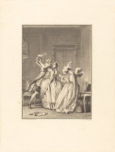 El bofetón de Noël Le Mire after Jean Michel Moreau
