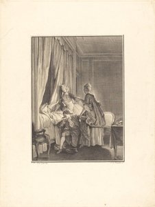 La inoculación del amor de Noël Le Mire after Jean Michel Moreau