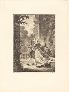 Sin entender nada de este misterio de Noël Le Mire after Jean Michel Moreau