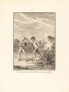 Un ejercicio violento ahoga los sentimientos tiernos de Noël Le Mire after Jean Michel Moreau