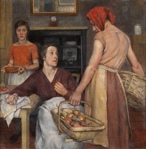 La cocina (óleo sobre lienzo) de Nora Lucy Mowbray Cundell