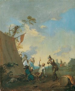 Soldados en el campamento de Norbert Grund