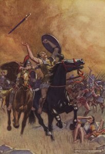 Muerte de Sexto (litografía en color) de Norman Ault