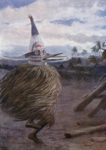Un Kaivakuku, tribu Roro, División Central, Nueva Guinea Británica