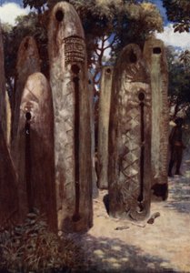Arboleda de tambores en Mele, Nuevas Hébridas de Norman Hardy
