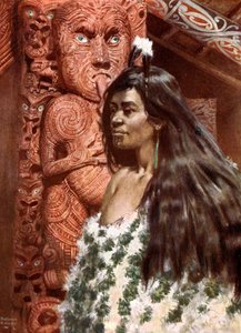 Chica maorí: Nueva Zelanda