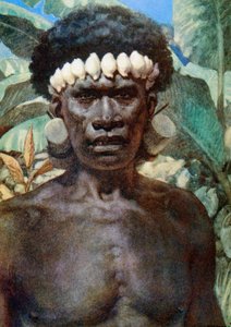 Retrato de un Caníbal de las Islas Salomón. 1908