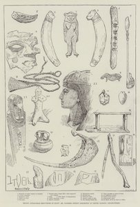 Descubrimientos Anticuarios Recientes en Egipto, Exhibición del Sr. Flinders Petrie en Oxford Mansion, Oxford-Street