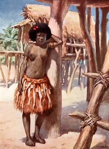 Mujer del distrito de Rigo: Nueva Guinea Británica de Norman Hardy