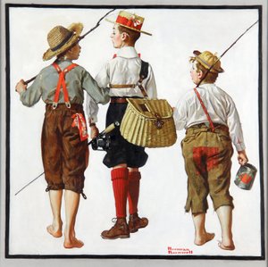 Viaje de pesca, volverán la próxima semana de Norman Rockwell