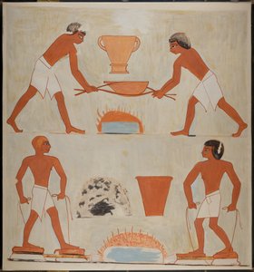 Escena de obreros metalúrgicos, Tumba de Rekhmire