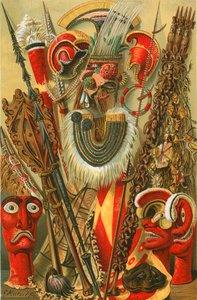 Cultura polinesia: Armas y diseños de North American