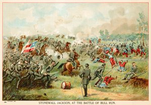 Stonewall Jackson, en la batalla de Bull Run de North American