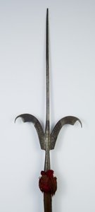 Lanza de Friuli (acero, madera y tela con rastros de dorado) de Northern Italian School