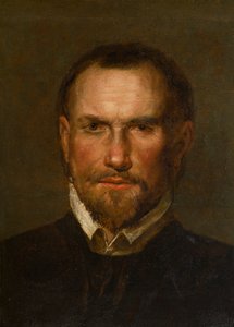 Retrato de un desconocido con barba, c.1501-99 (Óleo y papel colocado sobre tabla) de Northern Italian School