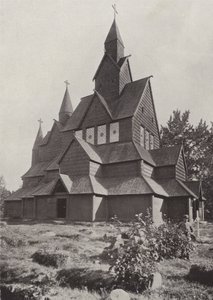 Iglesia de madera de Hitterdal de Norwegian Photographer
