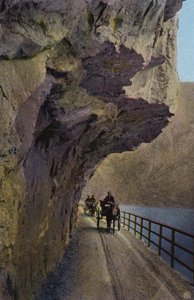 Norge / Noruega: El camino a Eidsfjord, Hardanger (foto coloreada) de Norwegian Photographer