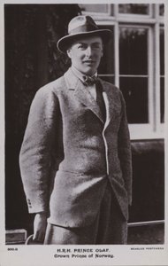Príncipe Olaf, Príncipe Heredero de Noruega, luego Rey Olav V de Norwegian Photographer