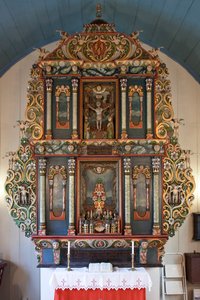 Retablo, iglesia de Mo I Rana, 1765 de Norwegian School