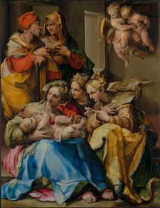 La Sagrada Familia con las santas Ana, Catalina de Alejandría y María Magdalena de Nosadella