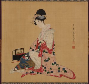 Oiran, período Edo, principios-mediados del siglo XIX de Numata Gessai