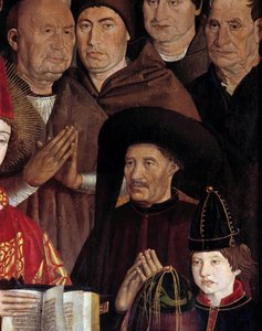 Políptico de San Vicente (detalle del retrato de Enrique el Navegante) de Nuno Goncalves or Gonzalvez